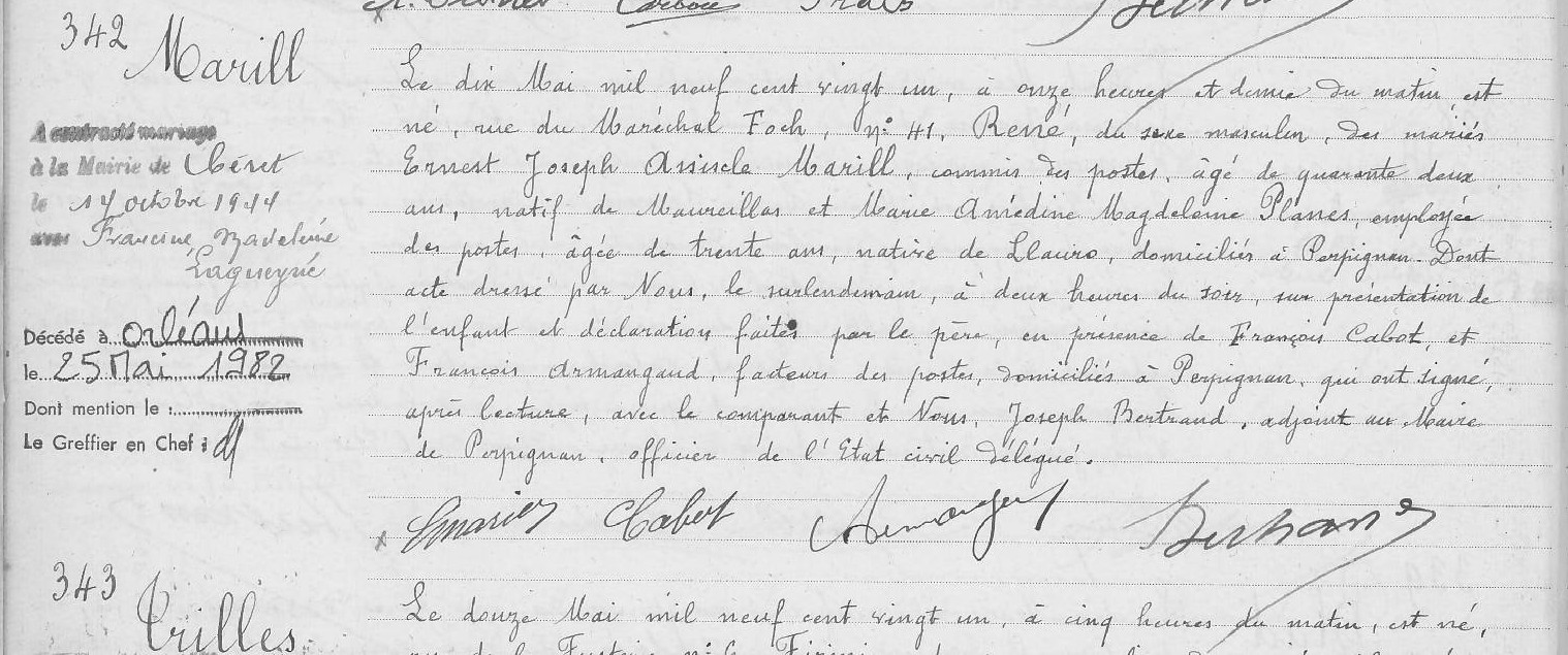 Original birth certificate